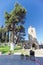 Lower Galilee, Israel. - February 18.2017. Orthodox monastery of the Transfiguration of the Lord at Mount Tabor in