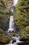 The Lower Half of the Spectacular Pistyll Rhaeadr Waterfall in Wales.