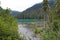 Lower Joffre Lake in Joffre Lakes Provincial Park, Canada.