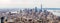 Lower Manhattan Skyline Aerial View, NYC, USA