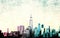Lower Manhattan Skyline illustration