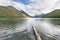 Lower Multinskoe lake, Altai mountains. Russia. Autumn landscape