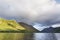 Lower Multinskoe lake, Altai mountains. Russia. Autumn landscape