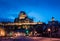 Lower Old Town Basse-Ville and Frontenac Castle at night - Quebec City, Canada