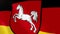 Lower Saxony realistic flag animation.