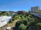 Lower Spokane Falls and Huntington Park on sunny summer morning.