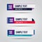 Lower third white and colorful design tv template modern contemporary. Set of banners bar screen broadcast show bar name. Collecti