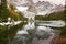 Lower Tombstone Lake Landscape in Kananaskis Country Alberta Foothills