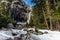 Lower Yosemite Falls at winter long exposure - Yosemite National Park, California, USA