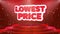 Lowest Price Text Animation Stage Podium Confetti Loop Animation