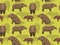 Lowland Tapir Cartoon Background Seamless Wallpaper