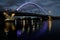 Lowry Avenue Bridge with Purple Lighting in Minneapolis