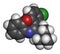 Loxapine antipsychotic drug molecule; used to treat schizophrenia.