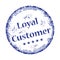 Loyal customer rubber stamp