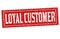 Loyal customer sign or stamp