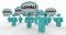 Loyal Return Customers Audience Speech Bubble People 3d Illustration