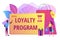 Loyalty program concept vector illustration