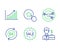 Loyalty star, Sale and Graph chart icons set. Targeting, Money currency and Businessman case signs. Vector