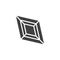 Lozenge diamond vector icon