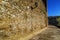 Lozoya River. Exterior of the walls of Buitrago de Lozoya, Madrid, Spain.