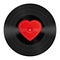 LP Record Vinyl Heart Love Song