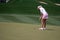 LPGA Paula Creamer putts final hole