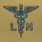 LPN Nurse, Medical symbol caduceus nurse practitioner LPN vector, coloring medical symbol