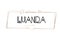 Luanda  Welcome to text Neon lettering typography. Word for logotype, badge, icon, postcard, logo, banner Vector Illustration