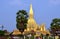 That Luang  `Great Stupa` is a gold-covered