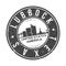 Lubbock Texas USA Round Stamp Icon Skyline City Design Badge Rubber.