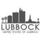 Lubbock Texas USA Skyline Silhouette Design City Vector Art Famous Buildings.