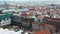 Lubeck, Germany - 07/26/2015 - Aerial view of city hall in old town, beautiful architecture, sunny day