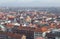 Lubeck, Germany. Aerial view of Lubeck.