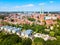 Lubeck old town aerial view