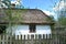 LUBLIN, POLAND - APRIL 27: Old house with thatch roof in the ope