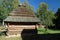 Lublin, Poland - September 30 2012: Wooden thatched barn