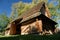 Lublin, Poland - September 30 2012: Wooden thatched barn