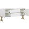 Lucas Sideboard | Rove Concepts, white 6 Drawer TV Entertainment Unit, Mateer 6 Drawer Dresser with white background