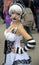 Lucca, Italy - 2018 10 31 : Lucca Comics free cosplay event around city video girl
