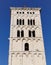 Lucca, Italy. Bell tower of the church of San Michele in Foro, rchitecture details.
