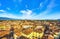 Lucca panoramic aerial view of city and Guinigi tower. Tuscany, Italy