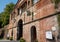 Lucca, Tuscany, Italy. August 2020. Beautiful external view of the San Pietro access gate to the historic center through the