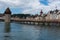 Lucern, Switzerland - August 11, 2019 - View of Kappelbrucke Bridge