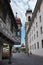 Lucern, Switzerland - August 11, 2019 - view of townhouses