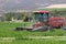 Lucerne being harvested