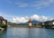 Lucerne cityscape, Switzerland. Chapel Bridge Kapellbrucke and