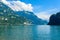 Lucerne lake (Vierwaldstaetter See) - view from Brunnen, Switzerland