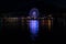 Lucerne by night with ferry wheel water reflection travel destination