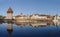 Lucerne panorama view with Chapel Bridge