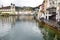 Lucerne panoramic view, church and old building